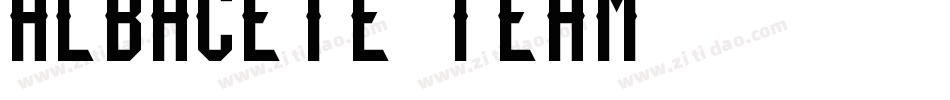 Albacete team字体转换